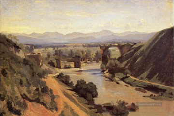  jean - Die augusteischen Brücke bei Narni Jean Baptiste Camille Corot Fluss